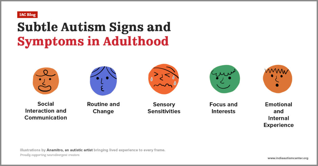 Subtle autism signs and symptoms in adults.