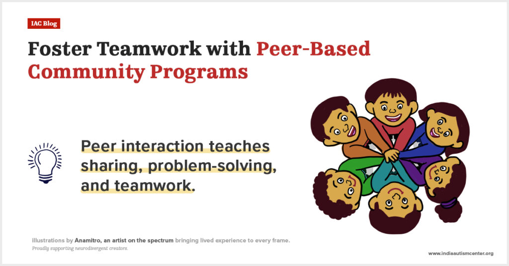 Peer-based community programs in early autism intervention.