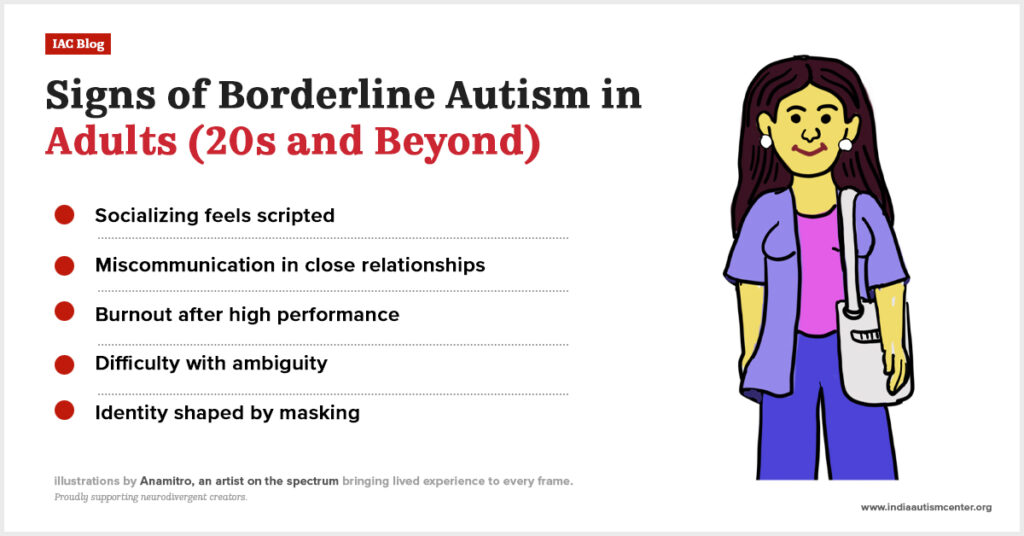 Adult with borderline autism.