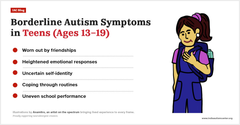 Teenager with borderline autism.