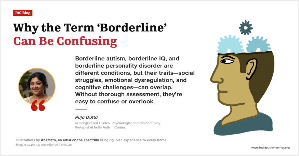 Confusion around the term borderline autism.