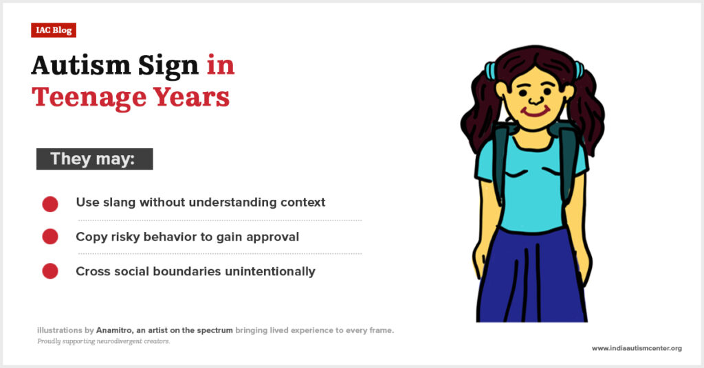 Does autism get worse in teenage years between ages 13 and 19.