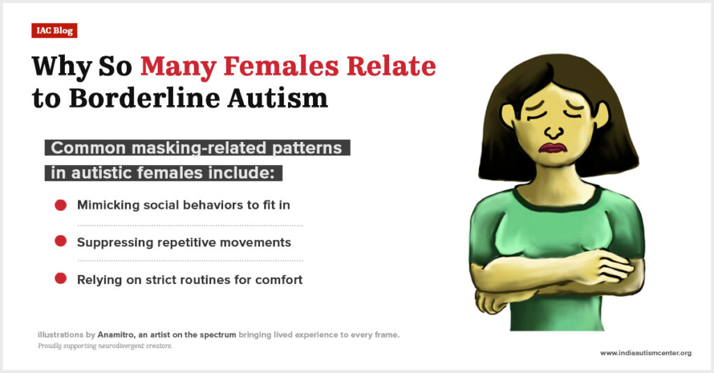 Borderline autism traits in females.