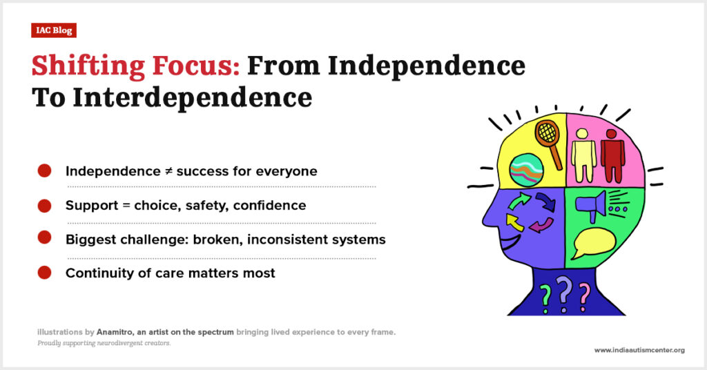 From independence to interdependence in autistic adulthood.