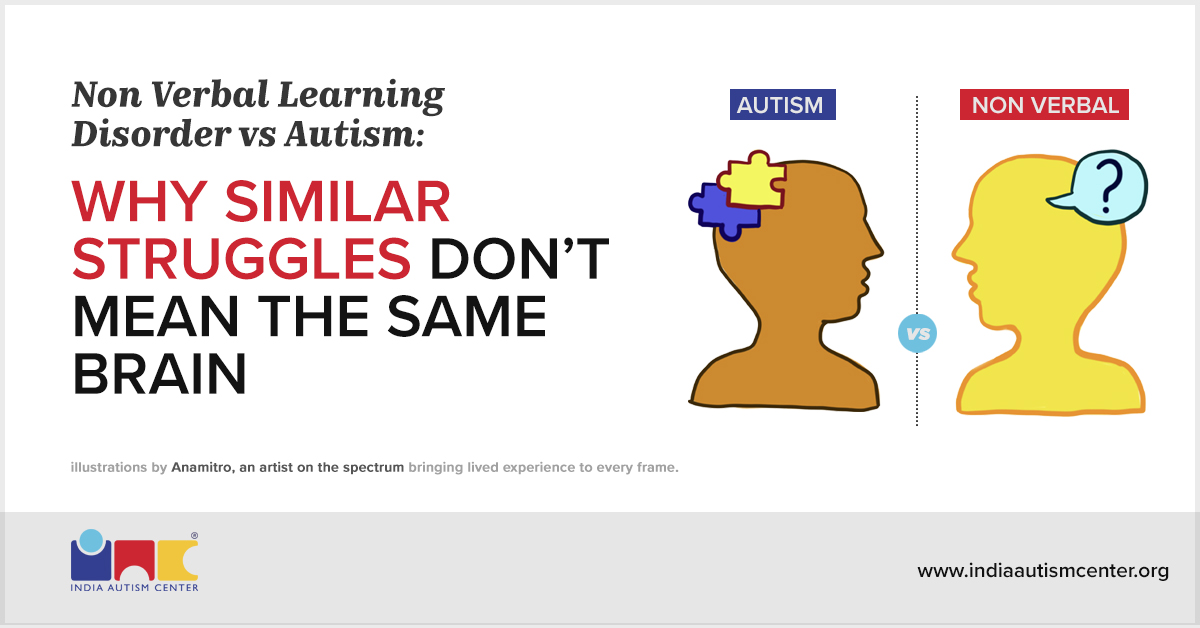 The difference between non-verbal learning disorder and autism spectrum traits.
