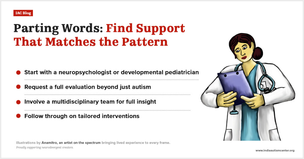 NVLD or autism diagnosis.