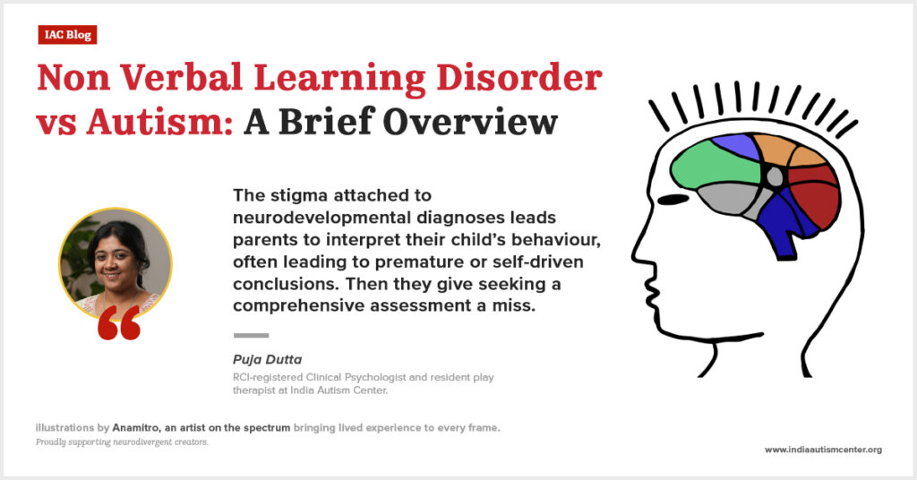 Comparing traits of non-verbal learning disorder and autism spectrum disorder.