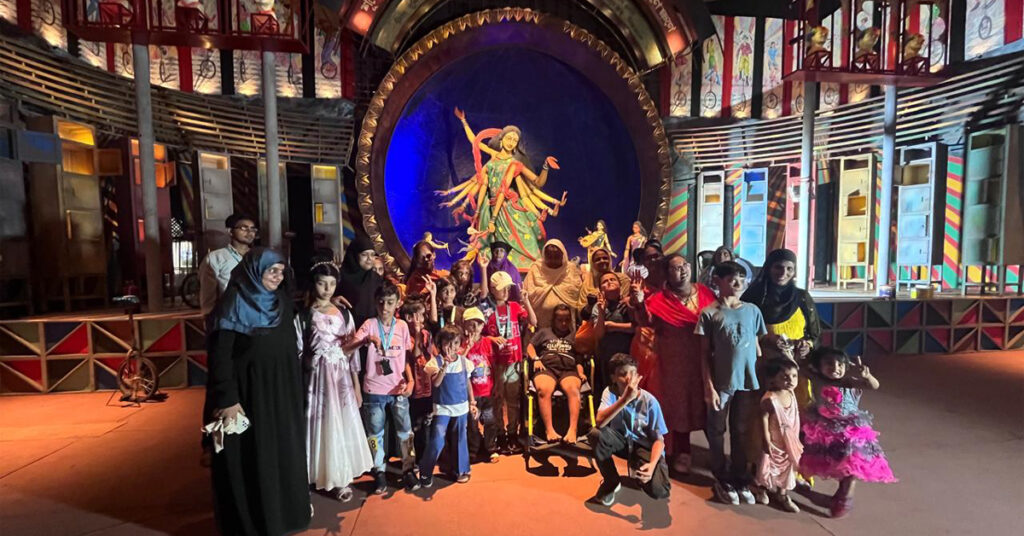 India Autism Center and MassArt’s Autism Friendly Durga Puja Parikrama