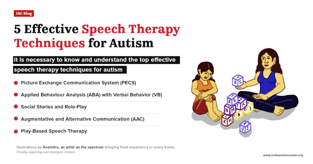 Mother and child using educational blocks – effective speech therapy techniques for autism