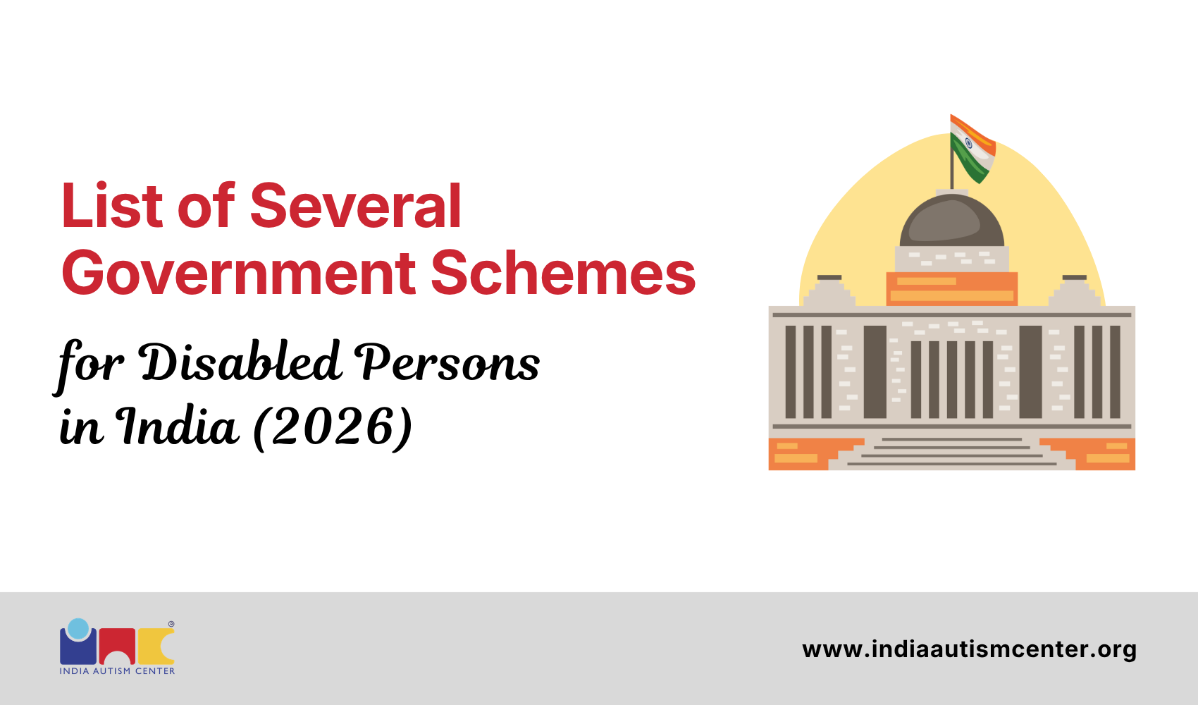 List of Several Government Schemes for Disabled Persons in India (2026)