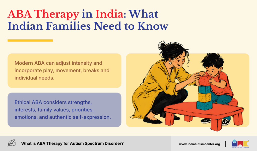 ABA therapy in India caregiver guide RPwD Act Niramaya health insurance and local support