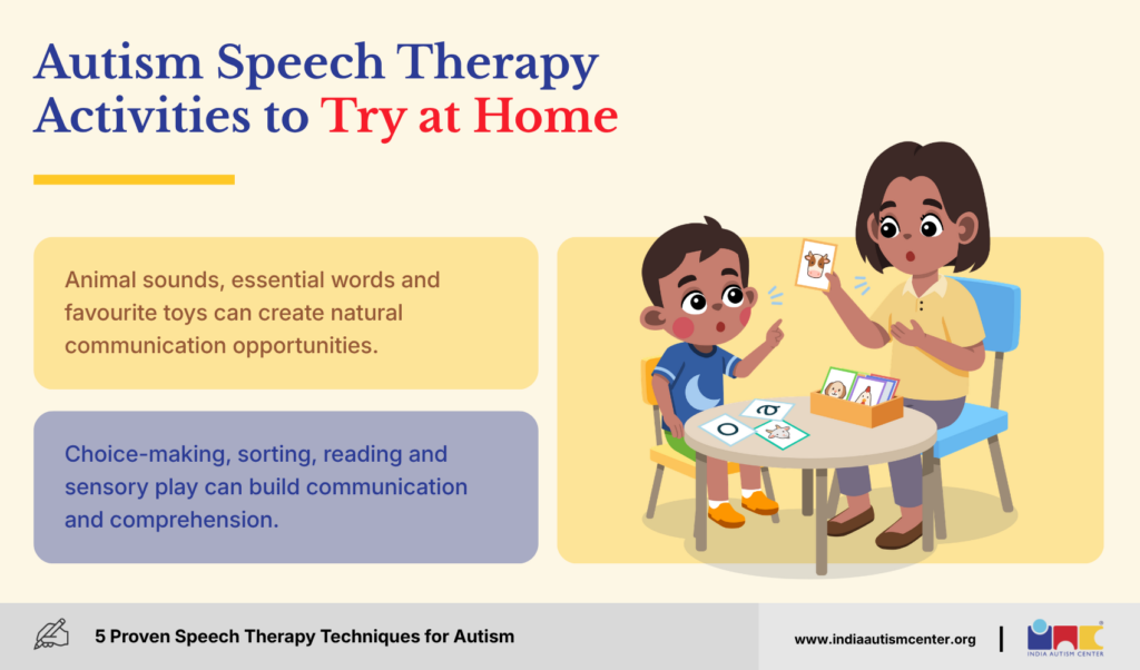 Autism Speech Therapy Activities to Try at Home