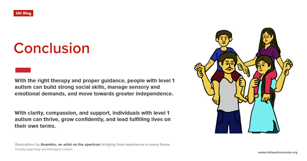 conclusion on autism level 1
