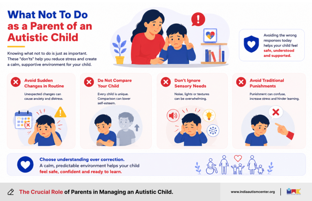 What Not To Do as a Parent of an Autistic Child