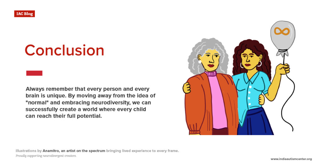 Illustration showing neurodiverse individuals embracing differences and inclusion, highlighting the importance of accepting every unique brain.For expert insights, support services, and inclusive learning initiatives, visit the India Autism Center.