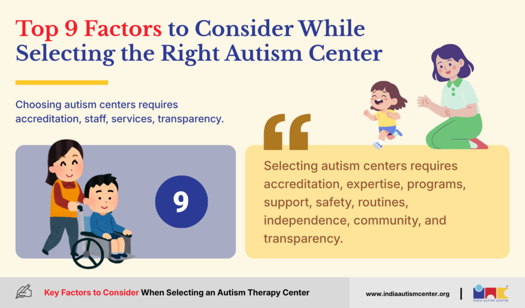 Top 9 Factors to Consider While Selecting the Right Autism Center