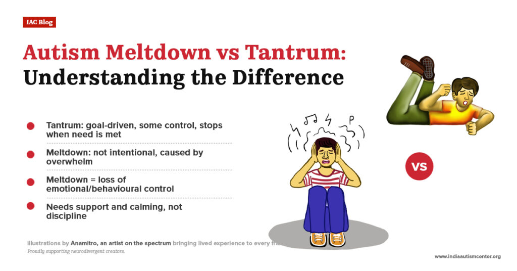 Autism Meltdown vs Tantrum