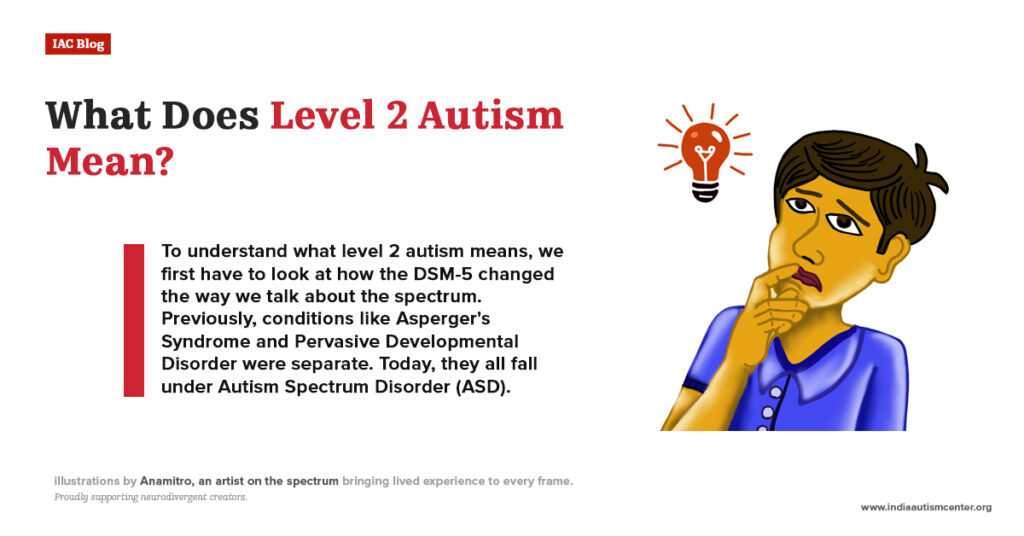 Explanation of what level 2 autism means in autism spectrum disorder DSM-5 classification