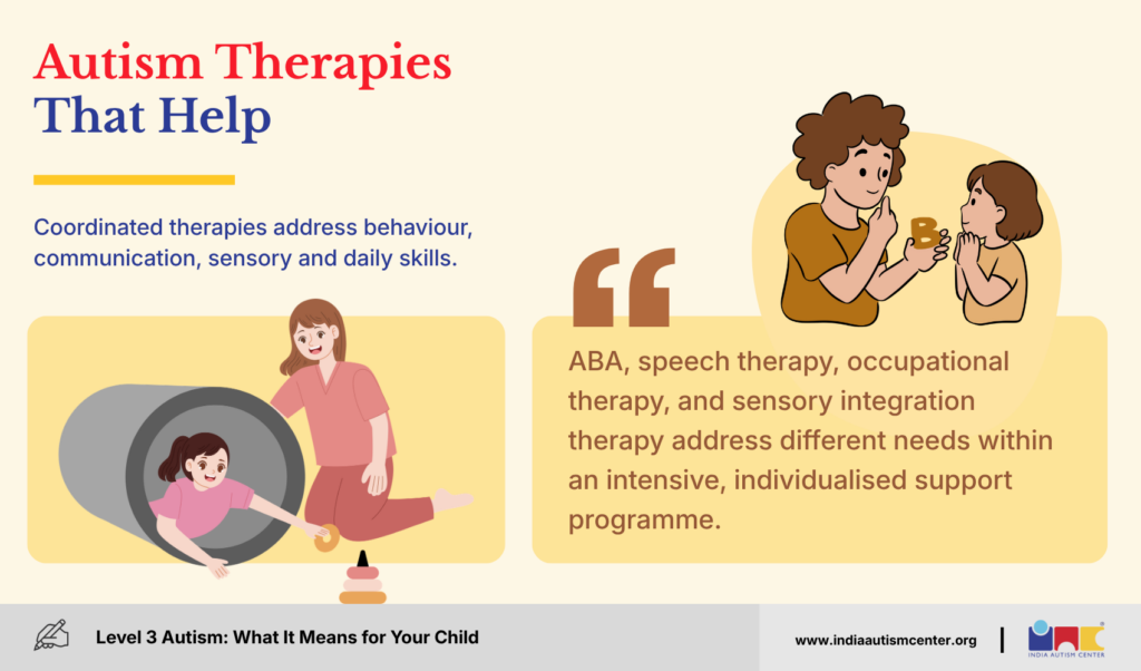 Evidence-based autism therapies tailored to individual developmental profiles and support needs