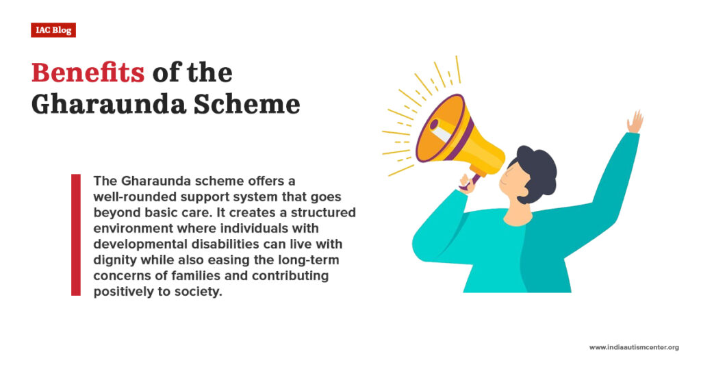 benefits of gharaunda scheme structured care support system developmental disabilities