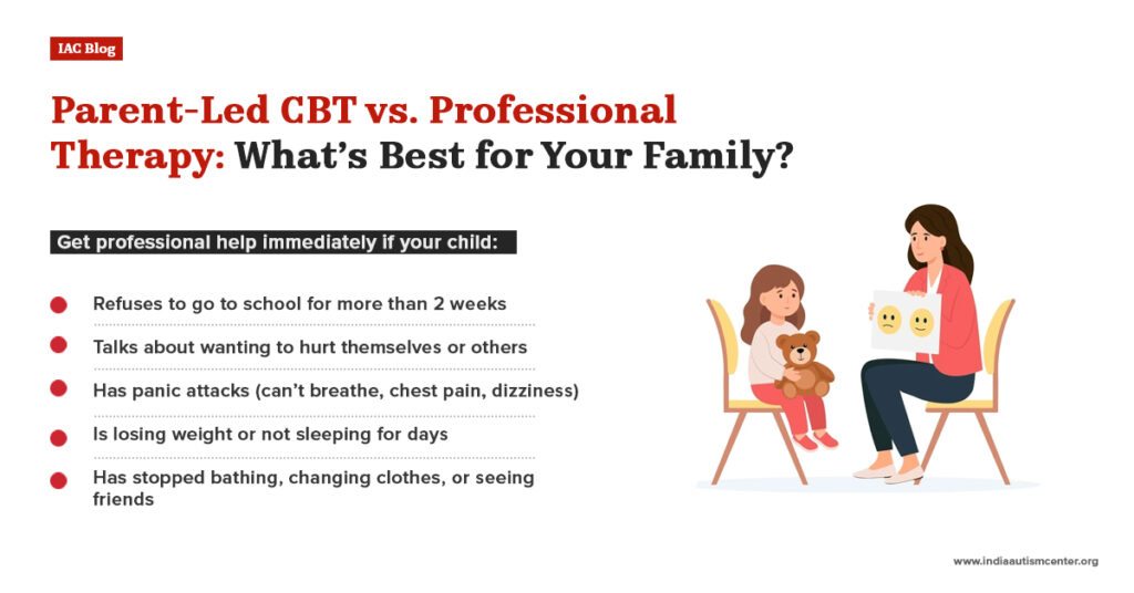 Parent-Led CBT vs. Professional Therapy