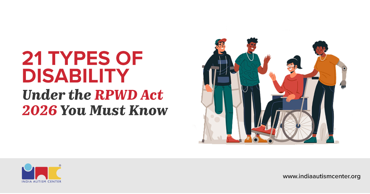 21 types of disability under RPwD Act 2016 in India explained with inclusive illustration