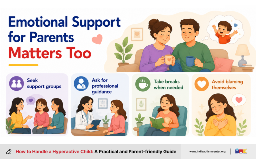 Emotional support tips for parents managing a hyperactive child