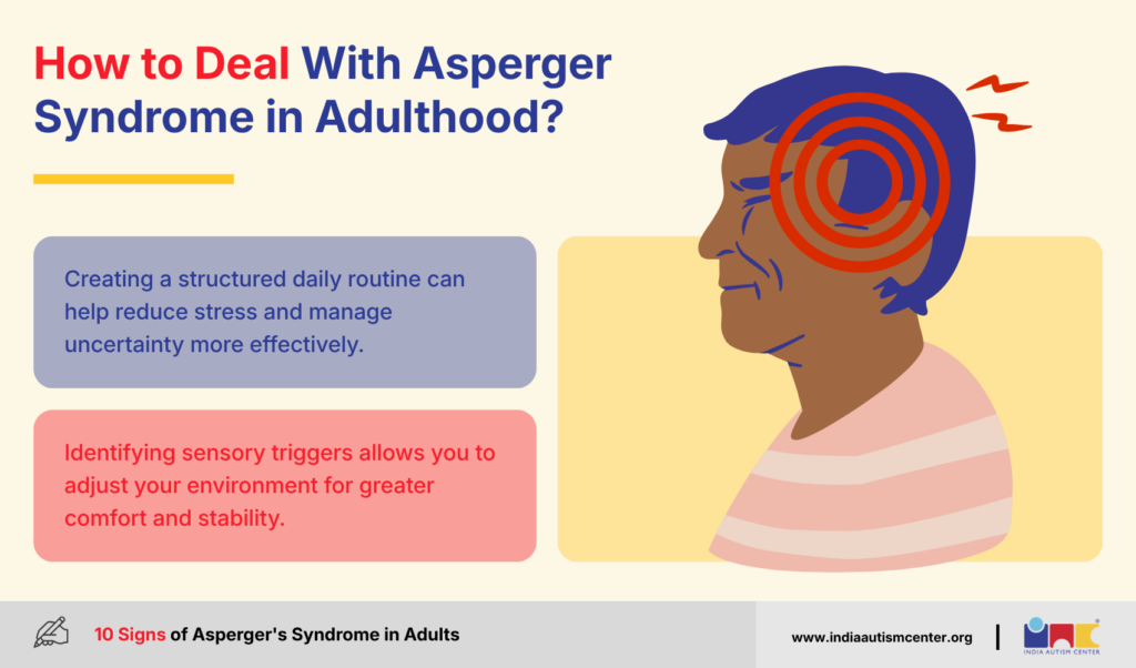 How adults with Asperger syndrome can manage stress through routines and recognising sensory triggers