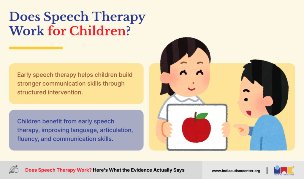 Does speech therapy work for children?