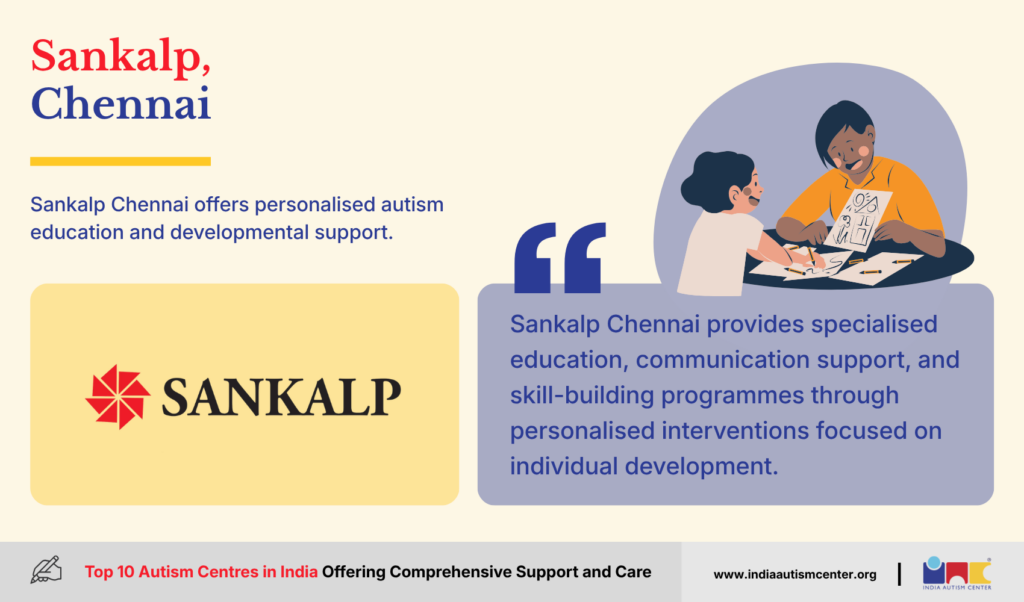 Sankalp Chennai offering personalised autism education and developmental support