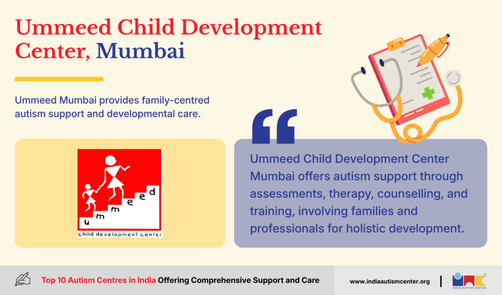 Ummeed Child Development Center Mumbai offering family-centred autism support and therapy