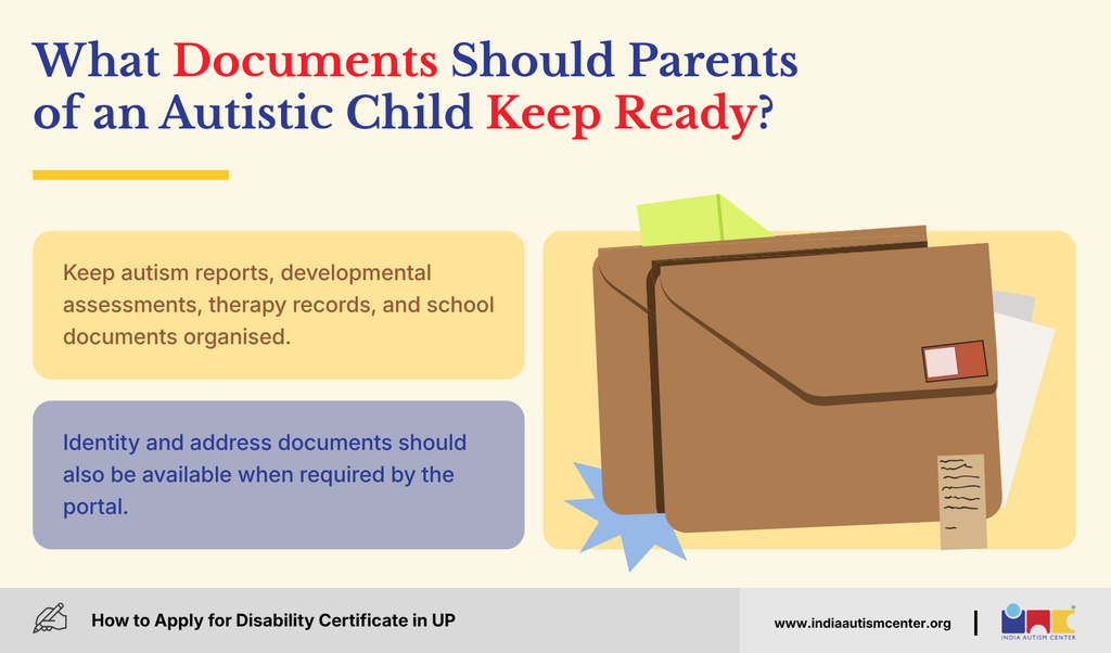 Documents parents should keep ready for an autistic child's disability certificate