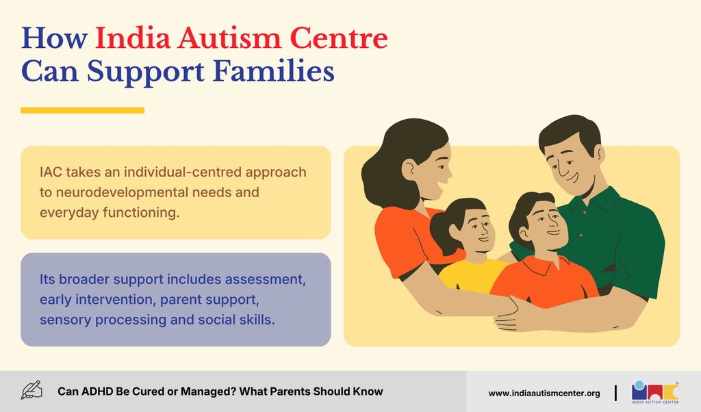 India Autism Centre support for families through assessment, early intervention and parent support.