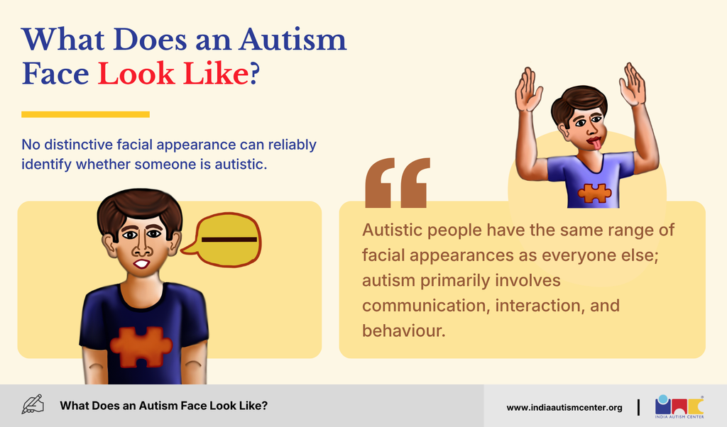Illustration of two boys showing that autistic people have the same range of facial appearances as everyone else